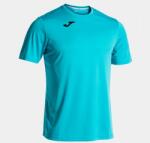 Joma COMBI SHORT SLEEVE T-SHIRT dressz / póló fluo türkiz 8XS-7XS