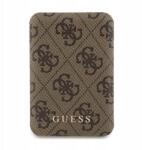 GUESS 4G Leather Metal Logo MagSafe Power Bank indukciós 5000 mAh 15W Ma (3666339210588)