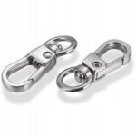 MIXFORM Forgatható karabiner, Kulcstartó alap, Platina (13WB27345)