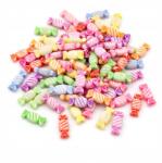 Mixform Akril gyöngyök, Kraft stílus, vegyes, 7x15x5mm, 50g~115db (2Z27499)