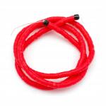 Mixform Heishi Kézzel készített Öko Polimer Agyag Gyöngyök, Piros, 3x1mm, 375db/40cm (13WB29924)