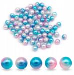 Mixform Golyók Akril Gyöngyök Szivárvány Színátmenetes, 8mm Lyuk nélküli, 20g~75db (13WB31413)