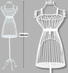  Fém próbababa - fehér 160cm - papelito