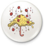 printfashion Pizza esernyő - Kitűző, hűtőmágnes - Fehér (17844831)
