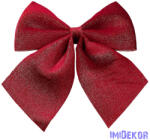  Csillogó bársony masni, 20 x 24cm - Bordó