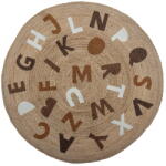 Bloomingville Mini Natúr színű juta kerek szőnyeg ø 130 cm Dinne - Bloomingville Mini