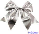  Fényes ezüst színű masni, 20 x 24cm