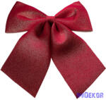  Csillogó bársony masni, 28 x 34cm - Bordó