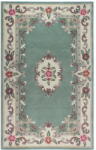 Flair Rugs Aubusson zöld gyapjú szőnyeg, 120 x 180 cm - Flair Rugs