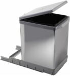 Elletipi Fém szemetes szelektív hulladékhoz/beépíthető 17 l Tower - Elletipi