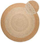 Hanse Home Elefántcsont színű kétoldalas kézi szövésű kerek juta szőnyeg ø 100 cm Jutta Ivory - Hanse Home