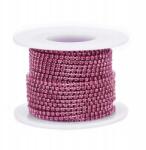 MIXFORM Dekorációs szalag cirkóniákkal, rózsaszín, 2mm, 9m/tekercs (13WB29257)