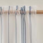 Catherine Lansfield Fehér voile fényáteresztő függöny 140x229 cm Harbour Stripe - Catherine Lansfield