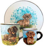 BögreManufaktúra Tacskó drótszőrű reggeliző készlet