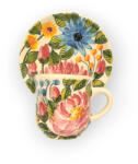 BögreManufaktúra Virágos kávés bögre és kistányér FL002 - mezei virágok
