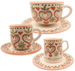 BögreManufaktúra Karácsonyi Szívek Reggeliző Nagy Szett