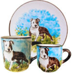 BögreManufaktúra Amerikai staffordshire terrier reggeliző szett