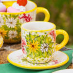 BögreManufaktúra Margaréta kávésbögre kistányérral