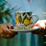 BögreManufaktúra Citromos kávés bögre kistányérral