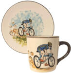 BögreManufaktúra Biciklis fiú bögre és reggeliző tányér