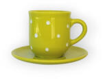 BögreManufaktúra Kávés bögre kistányérral neon zöld