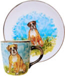 BögreManufaktúra Boxer kutyás bögre és reggeliző tányér