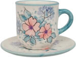 BögreManufaktúra Hajnali vadvirágok kávés bögre és kistányér