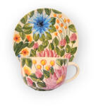 BögreManufaktúra Virágos jumbo bögre és reggeliző tányér FL002 - mezei virágok