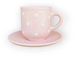BögreManufaktúra Kávés bögre kistányérral pasztelll rózsa