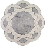 Vitaus Szürke kerek szőnyeg ø 100 cm - Vitaus