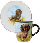 BögreManufaktúra Tacskó kutyás bögre és reggeliző tányér