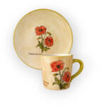 BögreManufaktúra Pipacs Reggeliző tányér és bögre