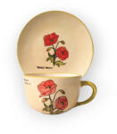 BögreManufaktúra Pipacs Reggeliző tányér és jumbo bögre