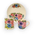 BögreManufaktúra Virágos bögre reggeliző szett FL004 - árvácska