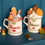 BögreManufaktúra Szerelmes Szivek Páros Bögre Egyedi Felirattal