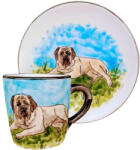 BögreManufaktúra Angol masztiff kutyás bögre és reggeliző tányér