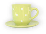 BögreManufaktúra Kávés bögre és kistányér pasztelll zöld