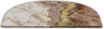 Vitaus Krémszínű-világosbarna lépcsőszőnyeg szett 16 db-os 20x65 cm Golden Marble - Vitaus