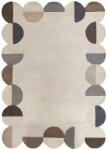 Flair Rugs Szürkésbézs kézi szövésű gyapjú szőnyeg 120x170 cm Mia Scallop Frame - Flair Rugs