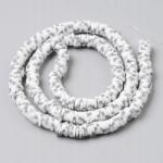 Mixform Polimer agyag gyöngyök, Heishi, Handmade, 6x0.5-1mm, 285db/36cm/szál (13WB30717)