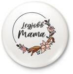 printfashion Legjobb mama - Kitűző, hűtőmágnes - Fehér (17723073)
