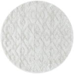 Ayyildiz Krémszínű kerek szőnyeg ø 80 cm Pisa - Ayyildiz Carpets