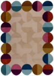 Flair Rugs Bézs kézi szövésű gyapjú szőnyeg 120x170 cm Mia Textured Scallop - Flair Rugs