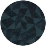 Flair Rugs Kékeszöld kézi szövésű gyapjú kerek szőnyeg ø 160 cm Shard Teal - Flair Rugs