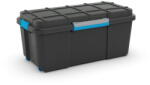 KIS Fekete fedeles műanyag tárolódoboz 78x39, 5x35 cm Scuba Box - KIS