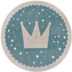 Hanse Home Kék gyerek szőnyeg ø 100 cm Crown - Hanse Home