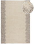 Flair Rugs Krémszínű kézi szövésű gyapjúkeverék szőnyeg 120x170 cm Minerals Border - Flair Rugs
