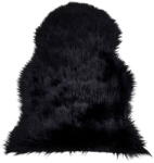 House Nordic Fekete szintetikus szőrme szőnyeg 50x85 cm - House Nordic