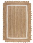 Flair Rugs Natúr színű-elefántcsont színű kézi szövésű juta szőnyeg 120x170 cm Grace White - Flair Rugs