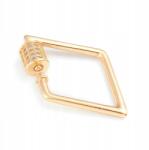 MIXFORM Rögzítő sárgaréz arany 18K 30.5x19x2mm 1db (13WB25348)